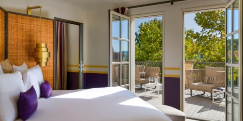 Chambre Suite Terrasse Hotel de Paris Saint Tropez ©Romeo Balancourt