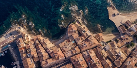 citadelle saint tropez aerial view